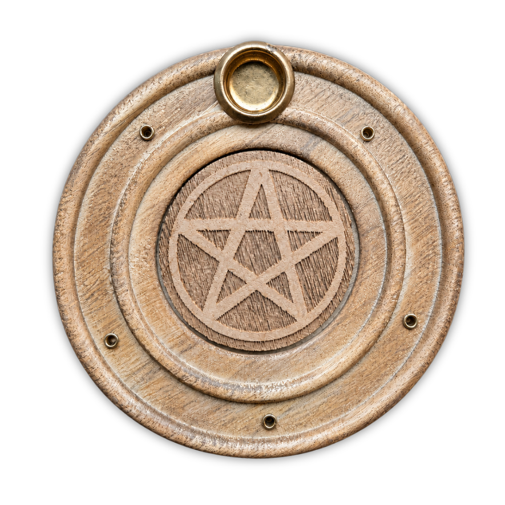 Porte encens bois - Pentacle